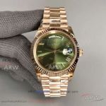 EW Factory Rolex Day Date 40mm 228235 Olive Green Dial Rose Gold Case V2 Upgrade 3255 Automatic Watch 